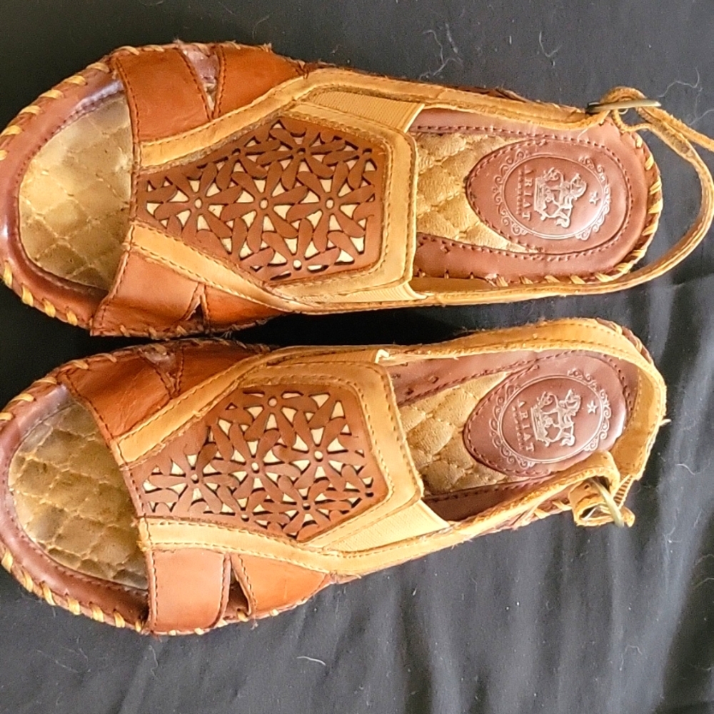 Ariat brown leather women's sandals, size 6.5